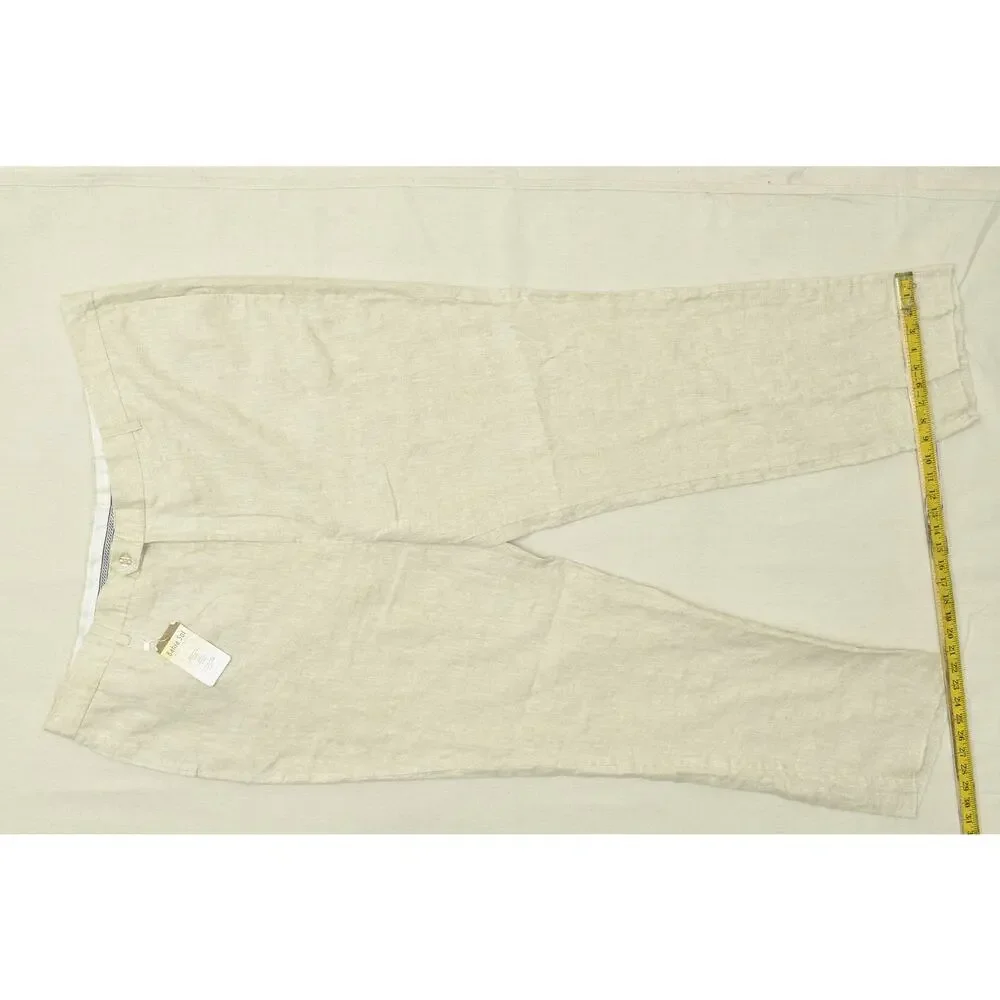 NEW Bahia Sol Men's Linen Drawstring Pants Size 34x32 Tailored Fitn